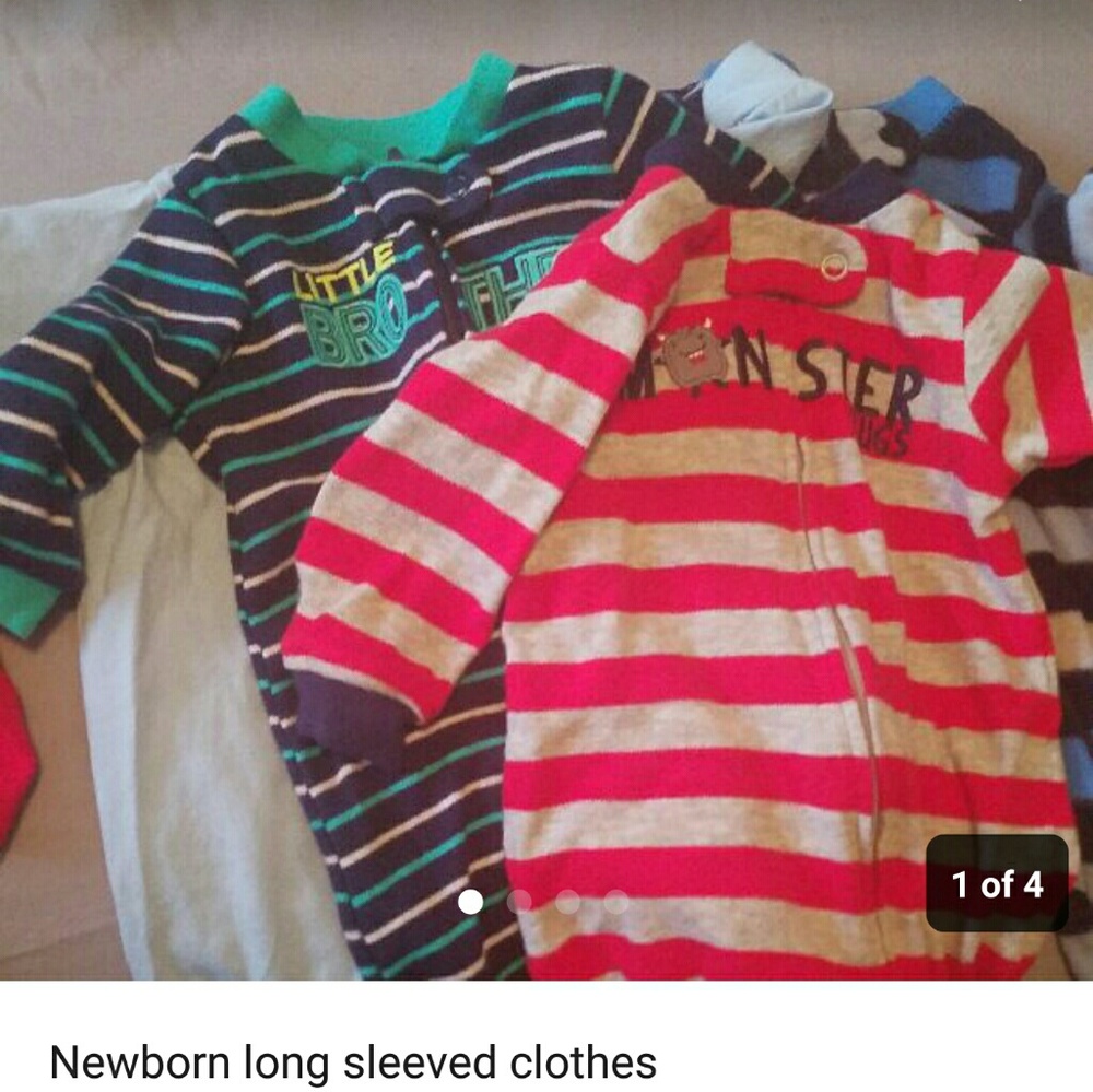 Baby boy Newborn long sleeved clothes LOT
