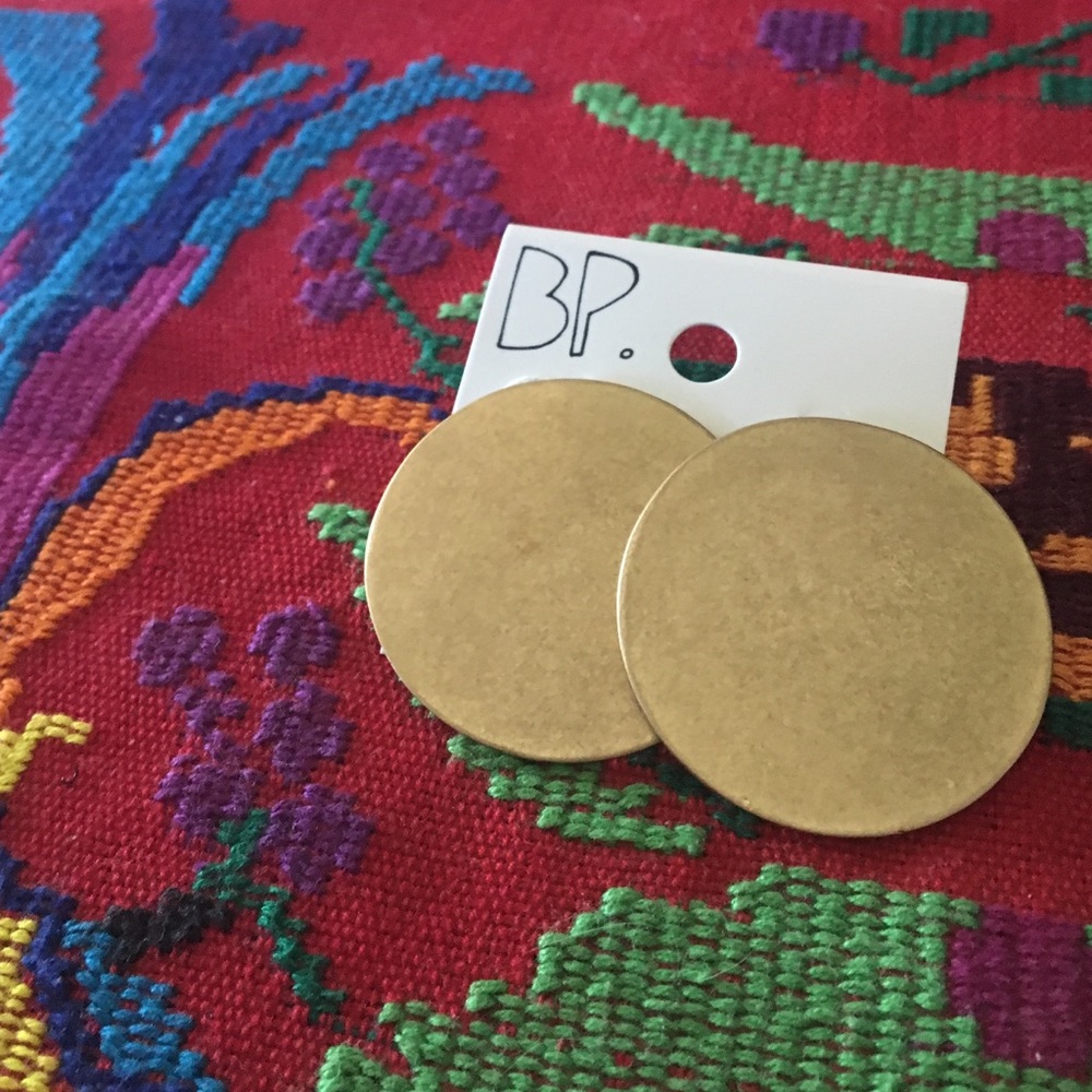 BP golden circle earrings