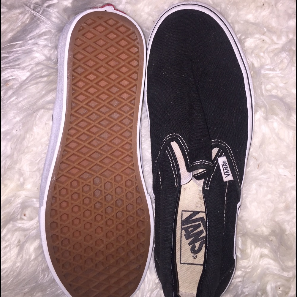 Black Classic Slip on Vans!