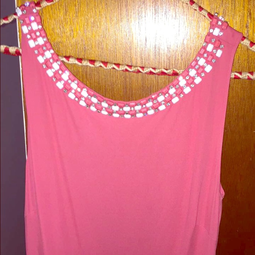Pink maxi dress
