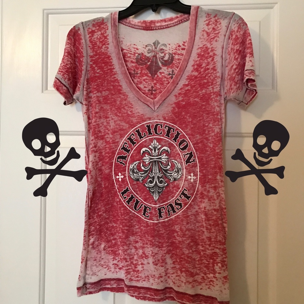 Affliction burn out tshirt ❤️
