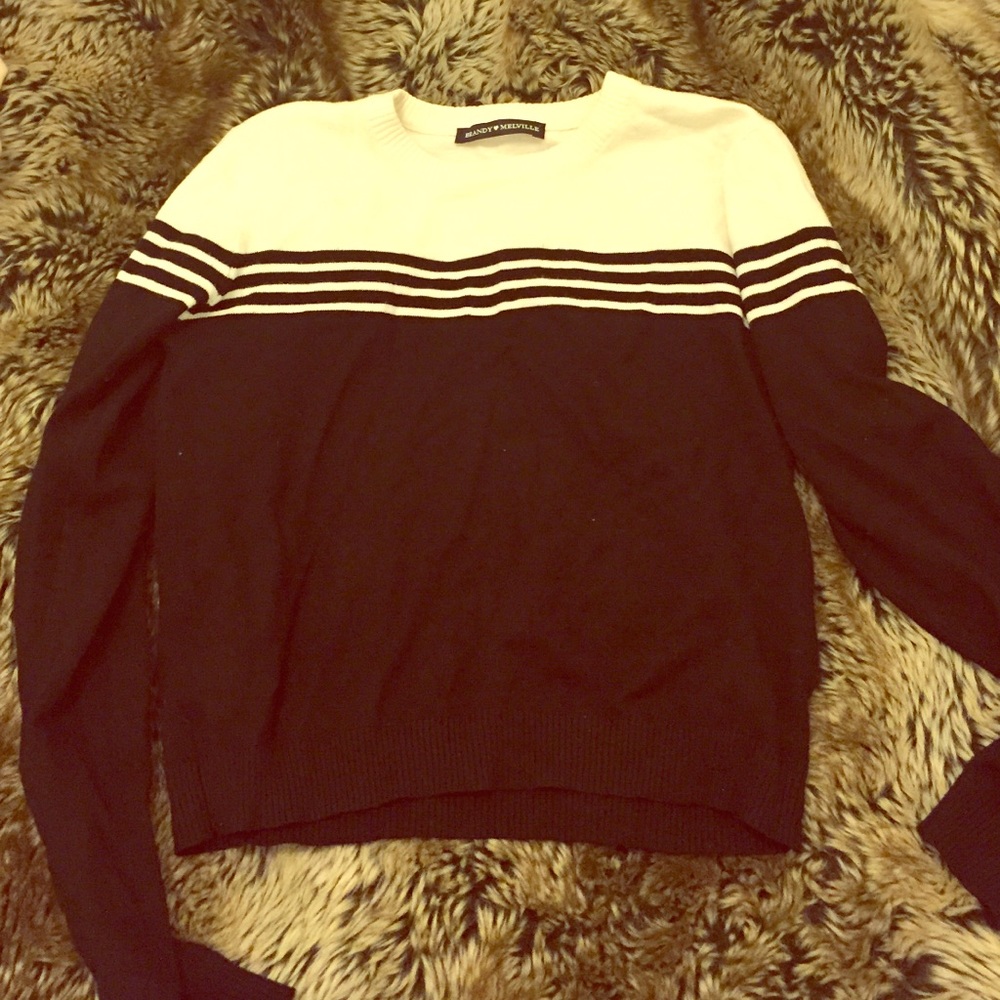 Brandy cropped striped sweater