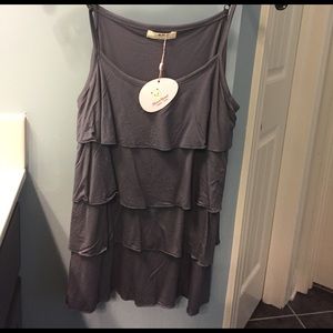 Tiered ruffle Nursing tank top NWT