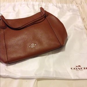 Coach pebble grain handbag