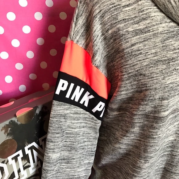 🆕NWT VS PINK marl gray cowl neck pullover - Picture 2 of 4