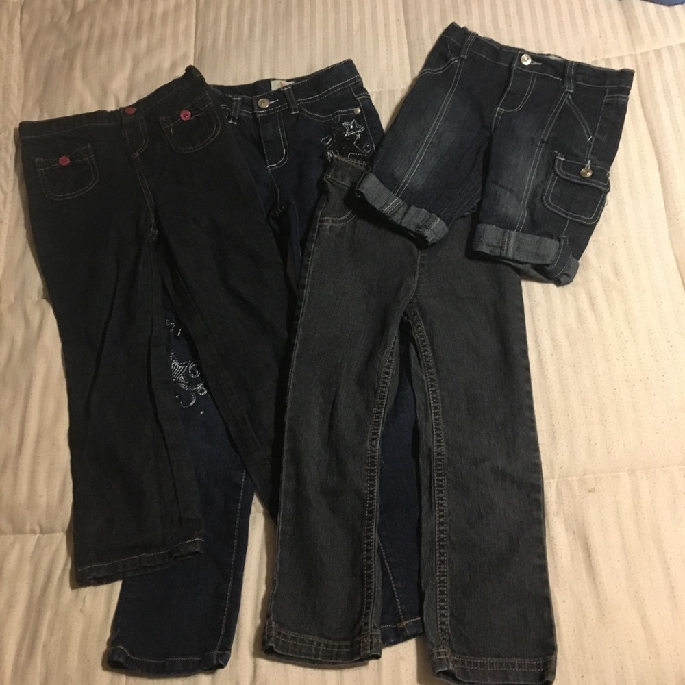 Lot of Four Jean Toddler Bottoms