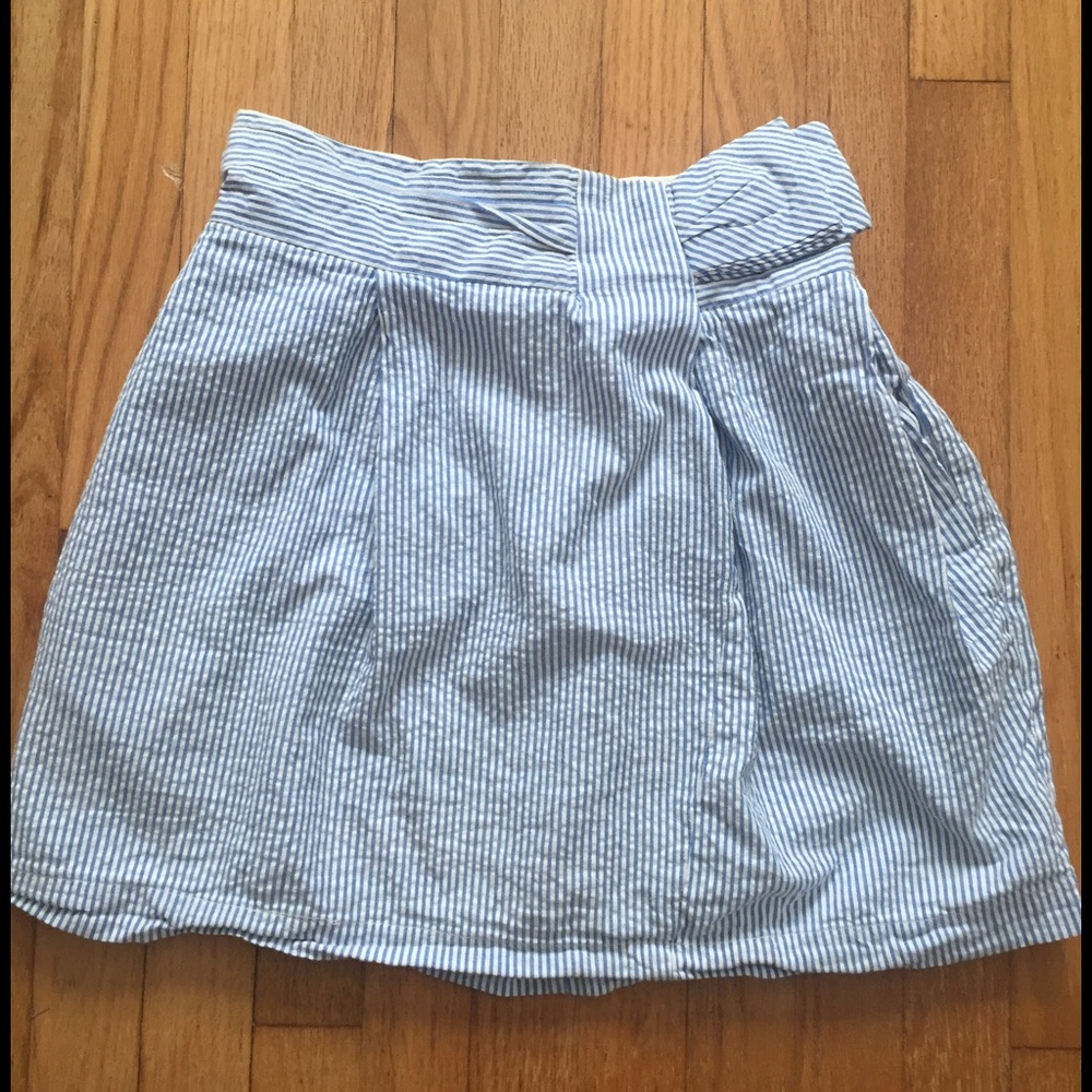 Seersucker skirt