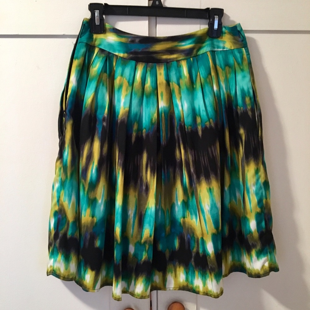 Multi colored midi skirt