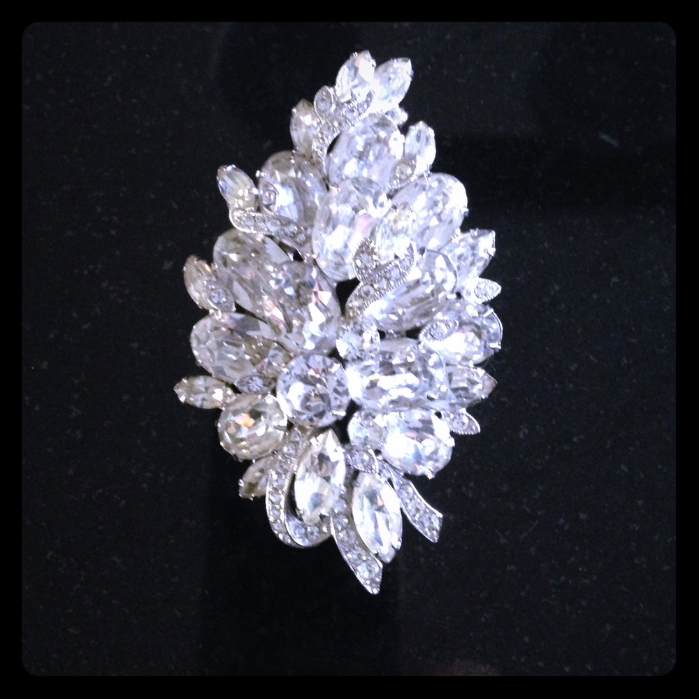 Eisenberg Ice Rhinestone Brooch 1950s