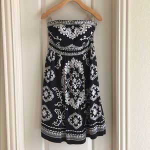 Strapless White House Black Market Dress