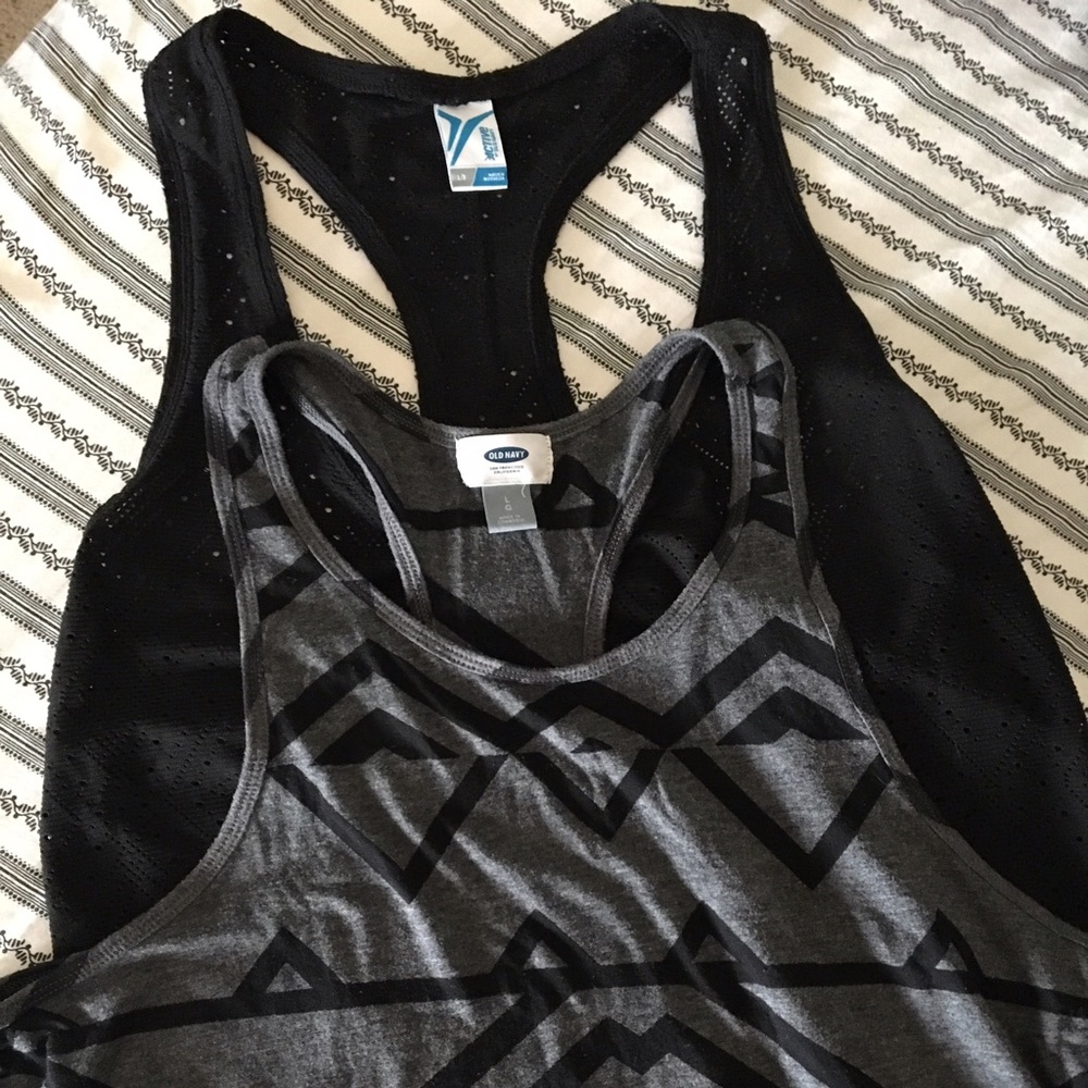Bundle large Old Navy active racerback tees