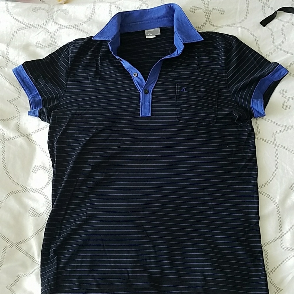 J.Lindberg Casual Polo (black/blue, Mens, medium)