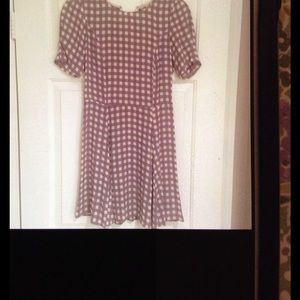 Reformation gingham mini dress ,