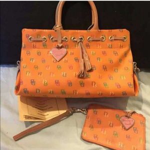 Rare Dooney & Bourke "IT" tassel tote
