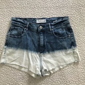 High Waist Garage Bleached Denim Jeans