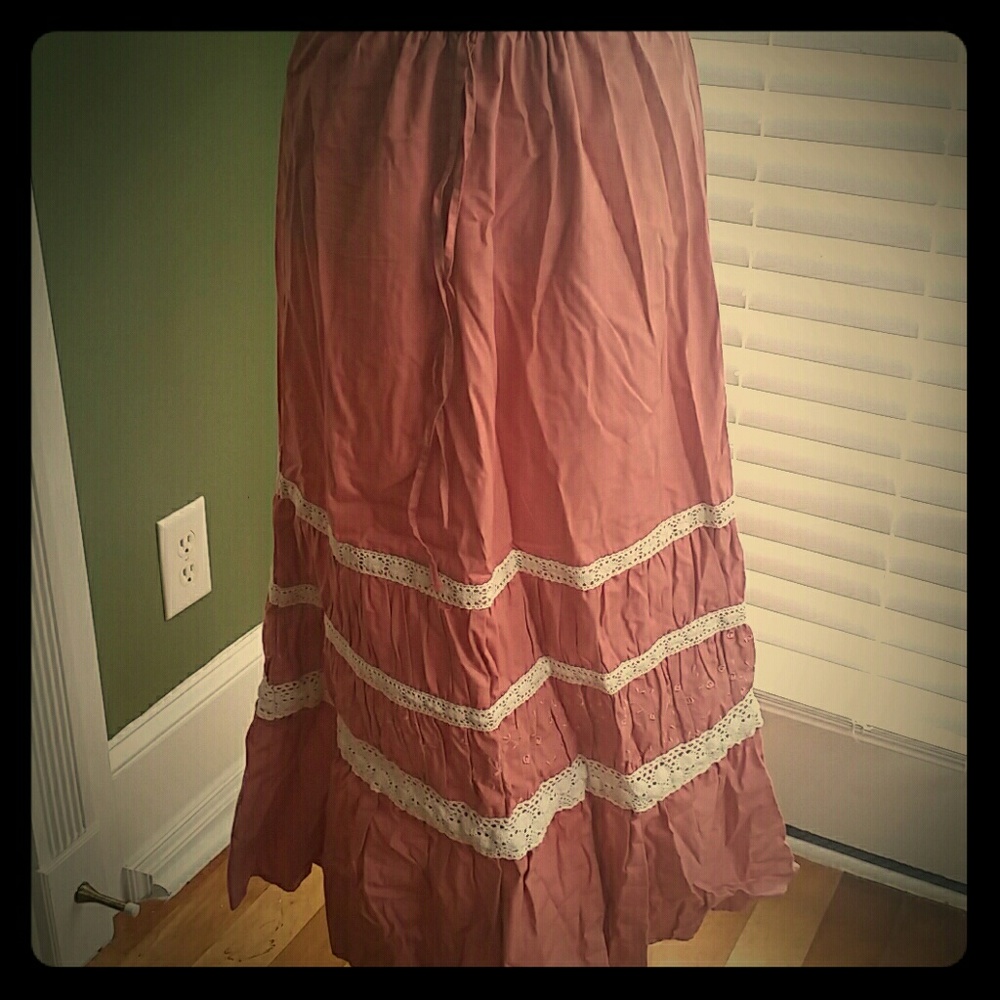 Bohemian maxi skirt