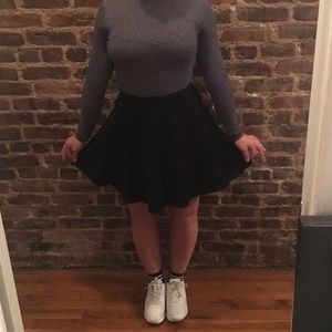 American Apparel Black Corduroy Circle Skirt