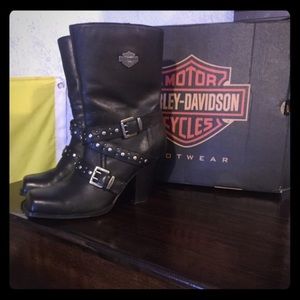 Harley Davidson boots.