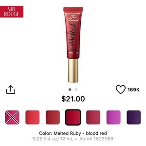 Too faced melted lipstick