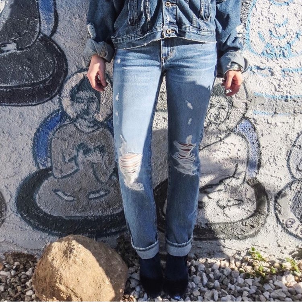LF high rise boyfriend jeans