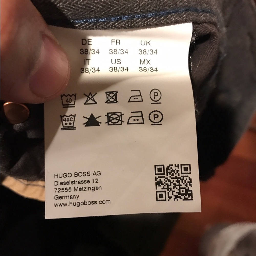 Hugo Boss brownish/gray jeans. 38x34 tailored
