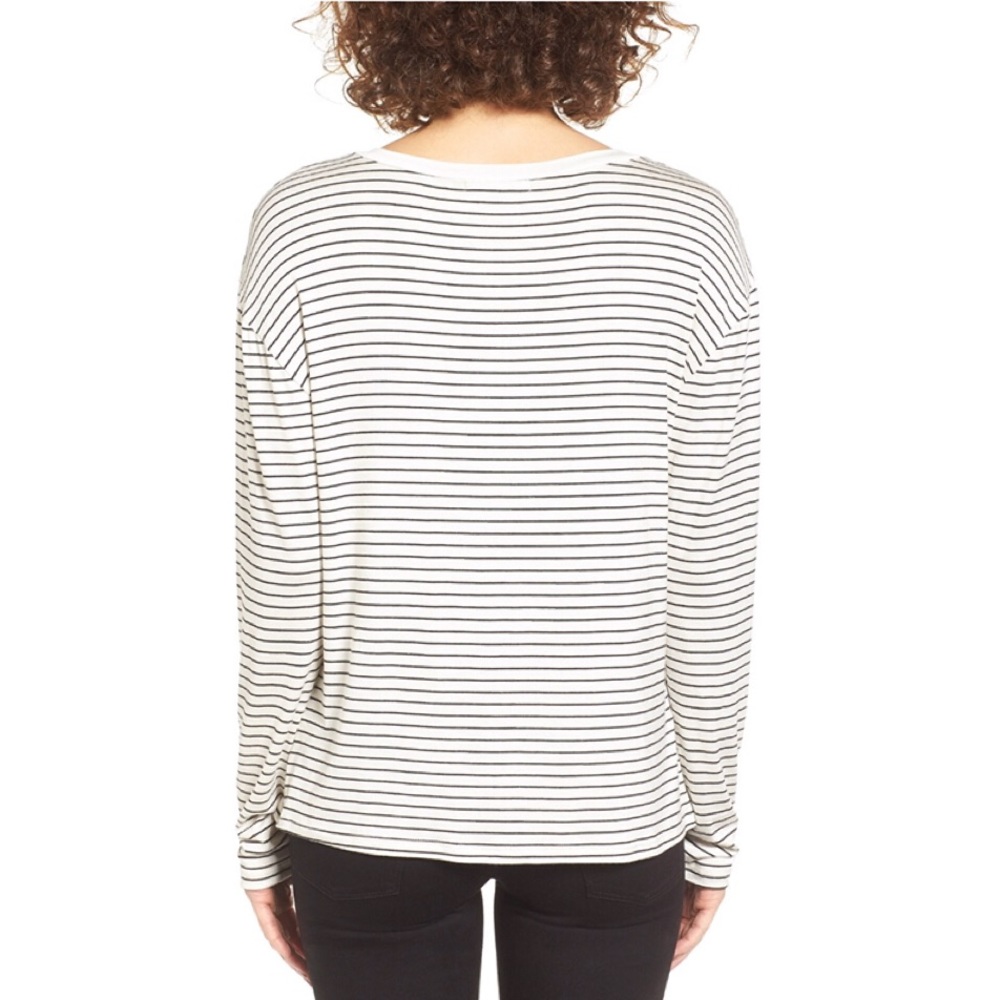 7 for All Mankind Stripe Tee - Picture 2 of 3