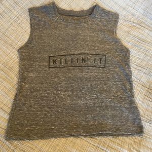 NWOT brandy melvile Killin it crop top