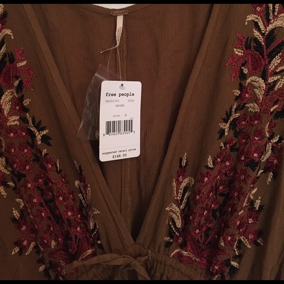 Free people brown pineapple dress - Picture 3 of 3