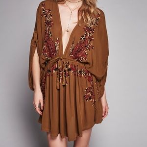 Free people brown pineapple dress
