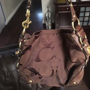 Authentic Brown Carly Coach Bag