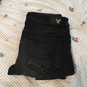 Distressed Black Jeans