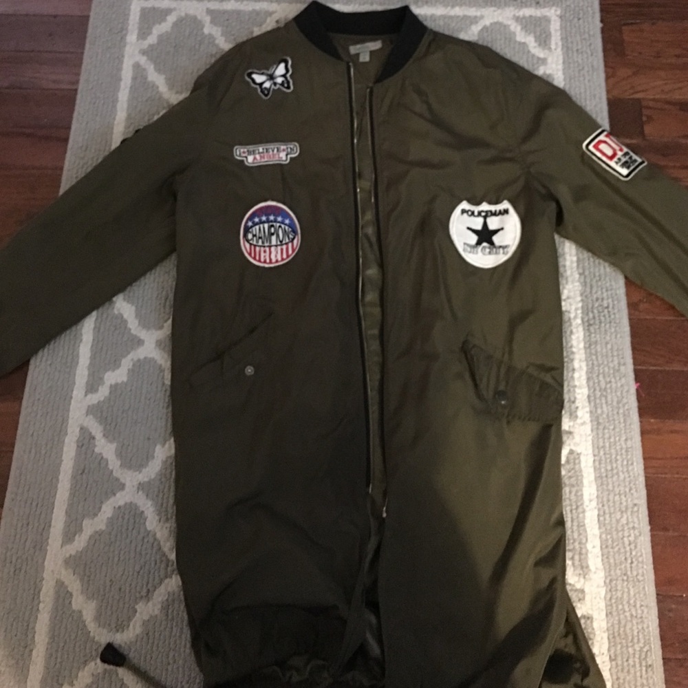 Long trench windbreaker