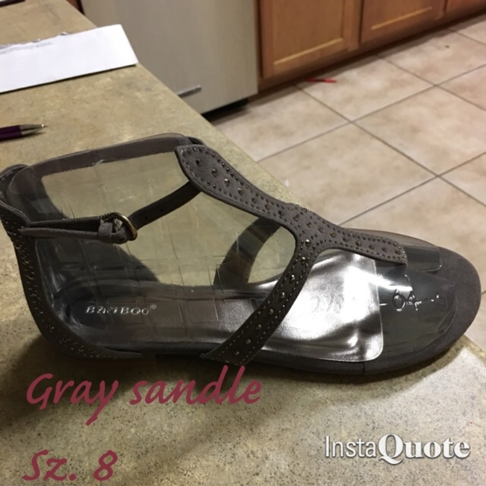 Gray sandals