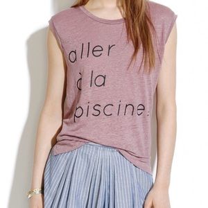 Madewell linen piscine muscle tee