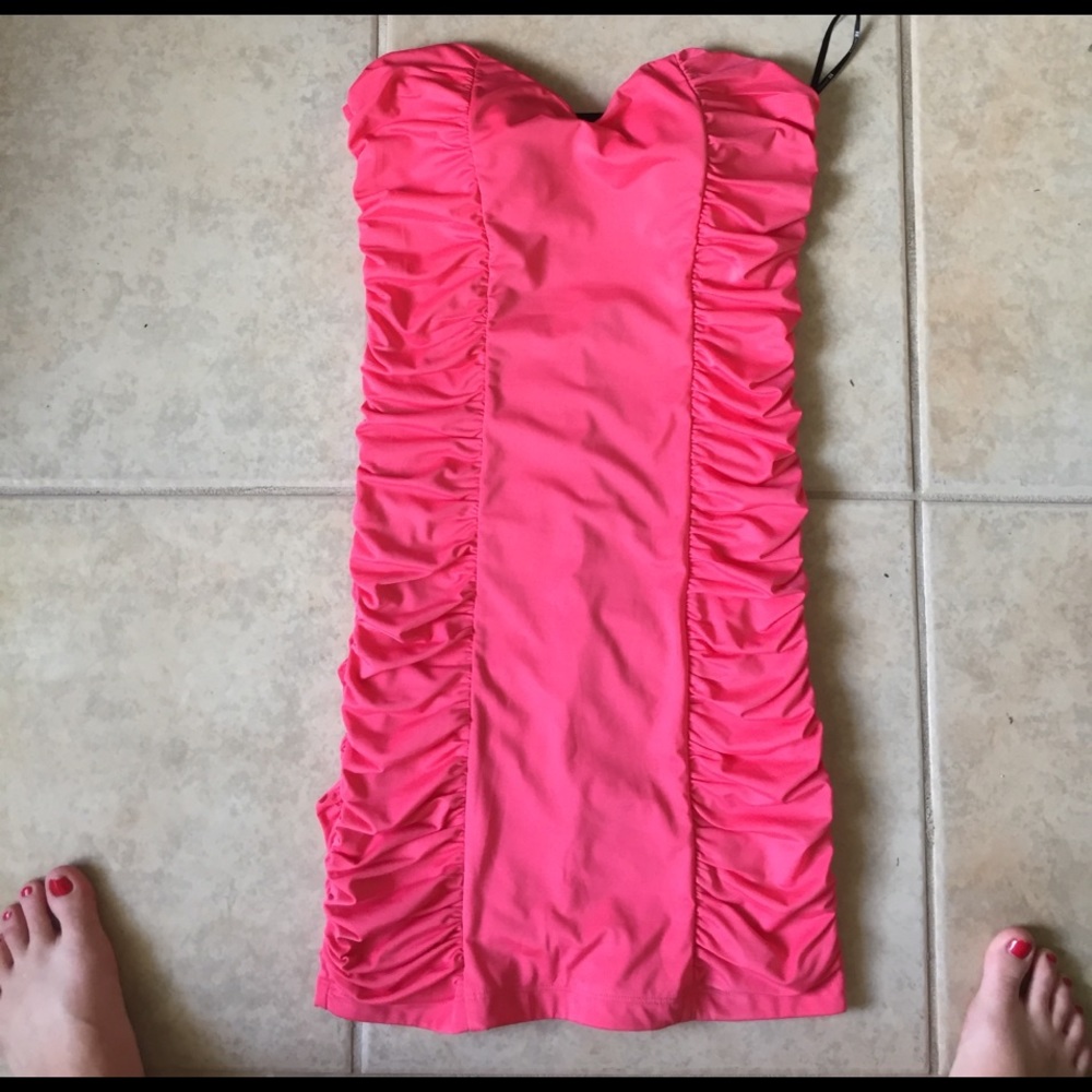 SUMMER SALE Salmon pink sexy dress
