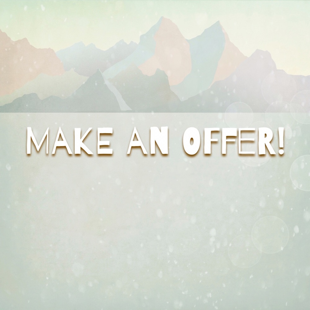 Always feel free to make an offer on any items!