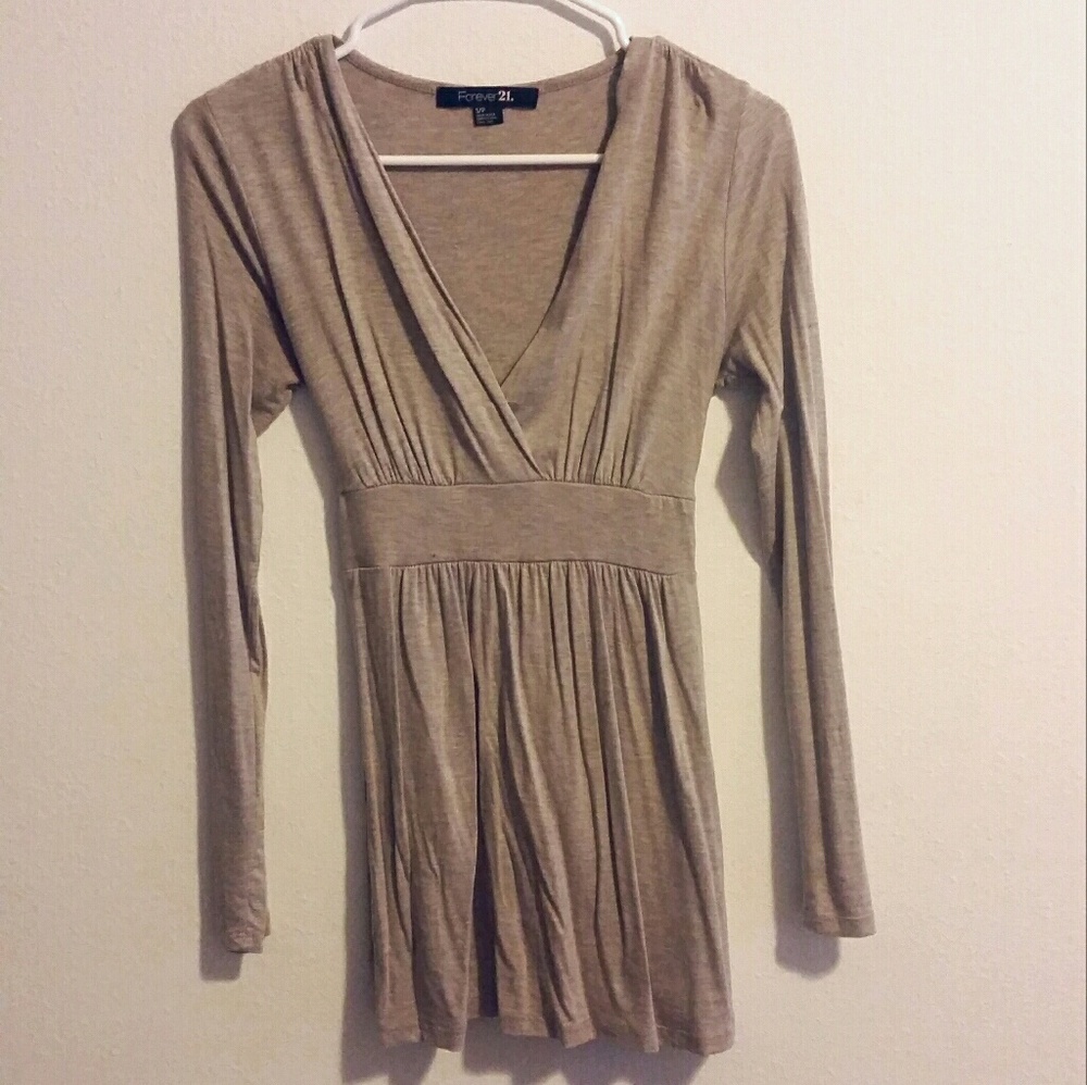 Tan Dressy Top