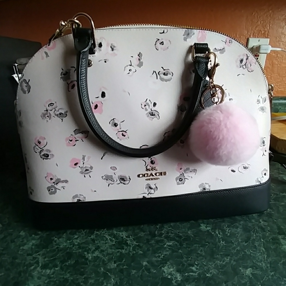 Coach floral purse