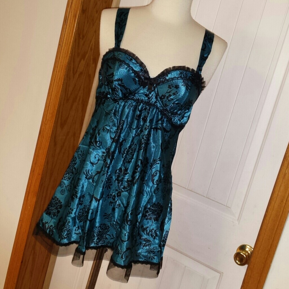 Turquoise lingerie