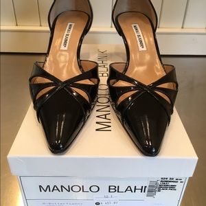 Manolo Blahnick butterfly kitten heels