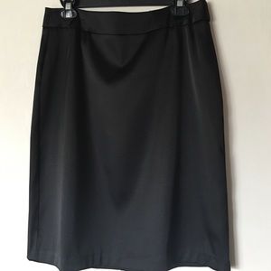 Cute sateen black skirt