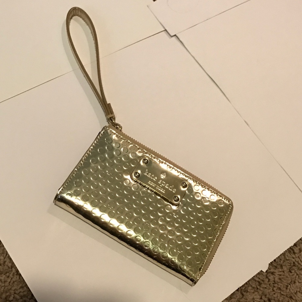 Gold Kate Spade Wirstlet/Wallet