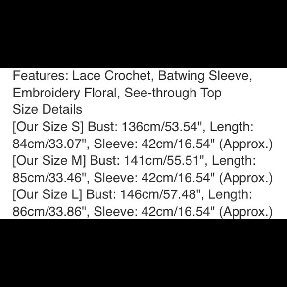 White Lace Sheer Cold Shoulder Blouse Coverup Boho - Picture 8 of 8