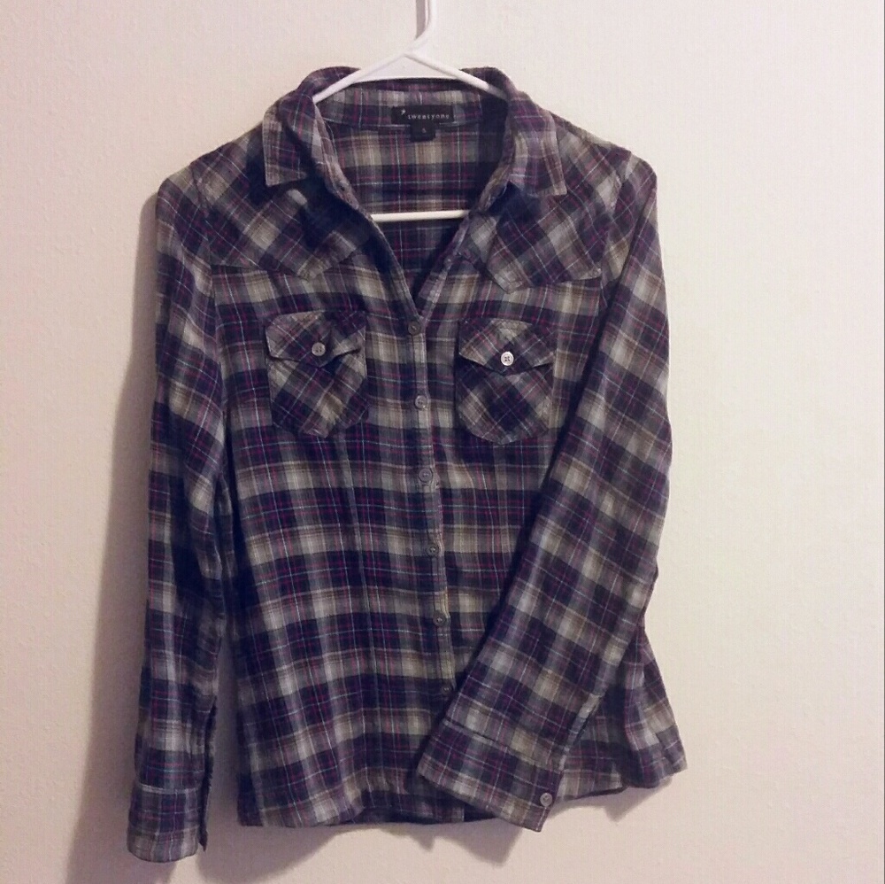 Plaid button up