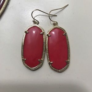 Kendra Scott Elle earrings in bright red