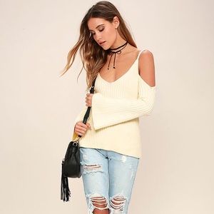 NWT LuLu's cream sweater top