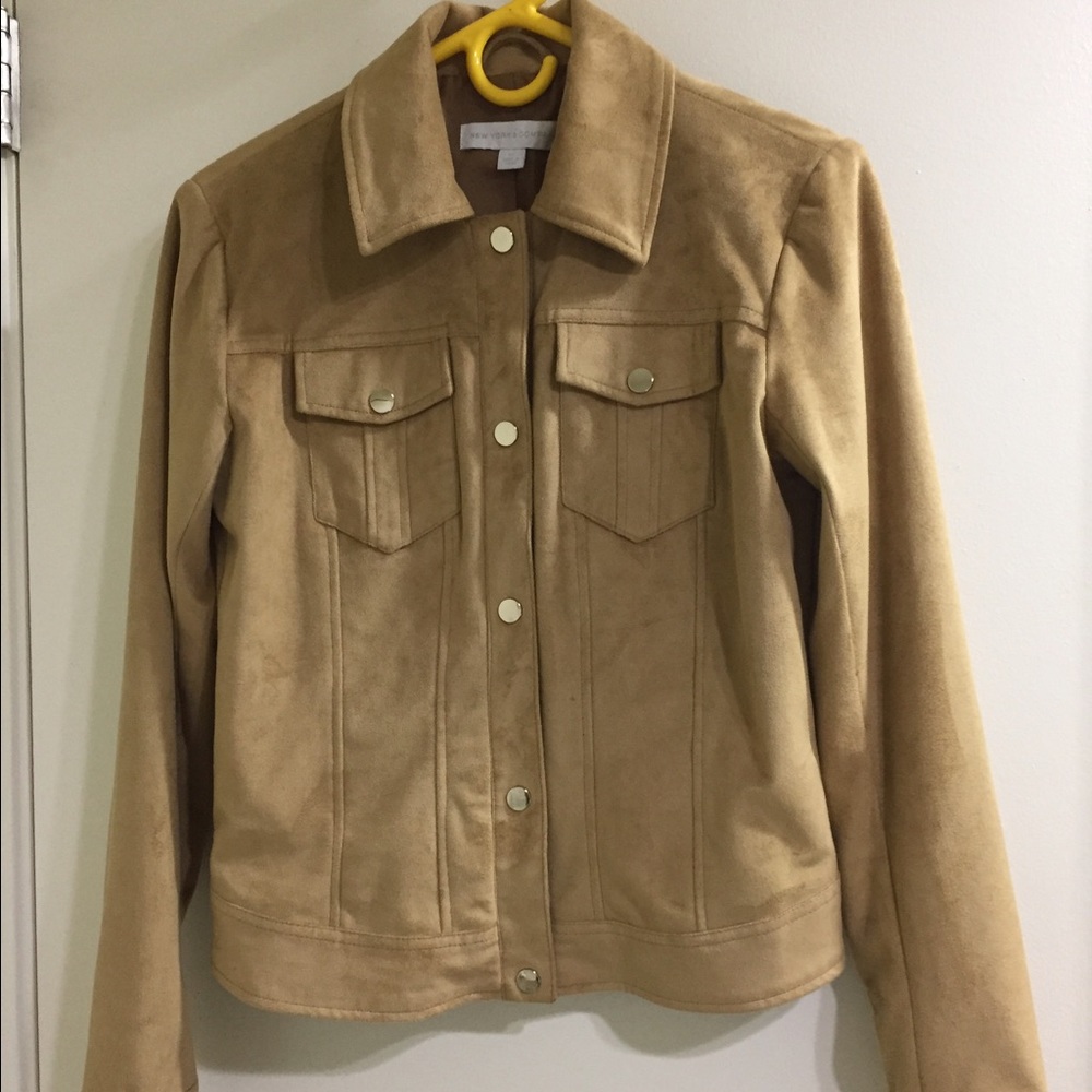 Faux suede jacket