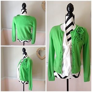 Lilly Pulitzer Lime Green Perfect Spring Cardigan