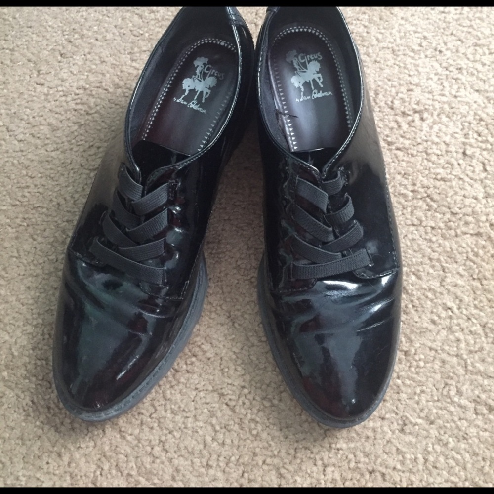 Sam Edelman circus black lace up oxfords darien