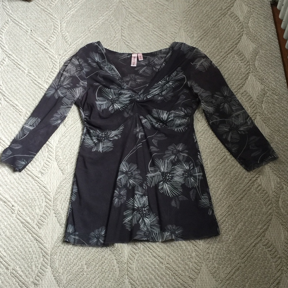 Sweet Pea mesh long sleeve shirt